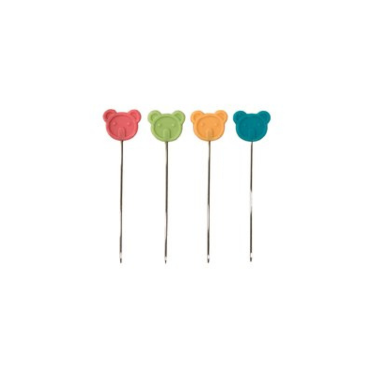 Alfinetes Ursinho 48,4 X 0,6 Mm 60 Unidades Para Costurar a Máquina e Patchwok