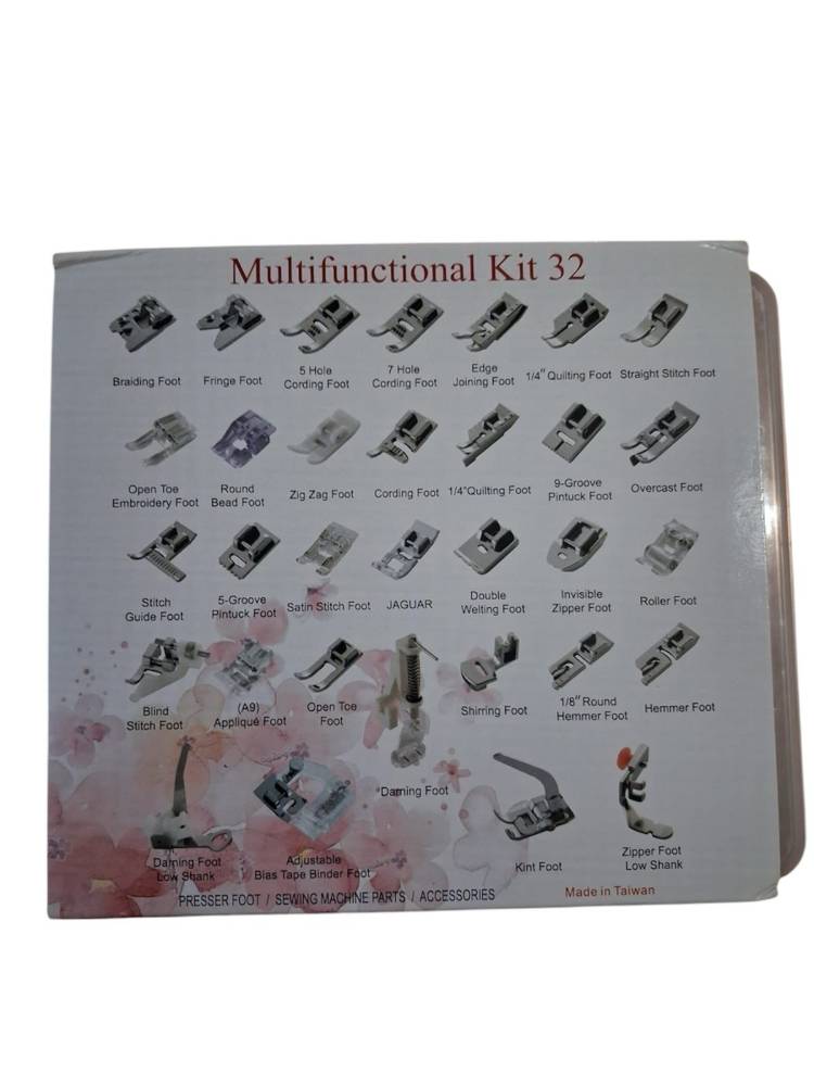 Kit de 32 Calcadores para Maquina de Costura Domestica - Image 2