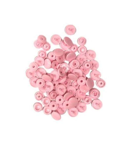 Botões de Pressão em Plástico - Rosa